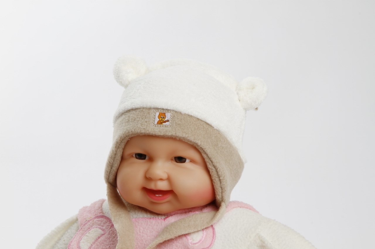 Wintermütze "Teddy" beige Gr. 46/48